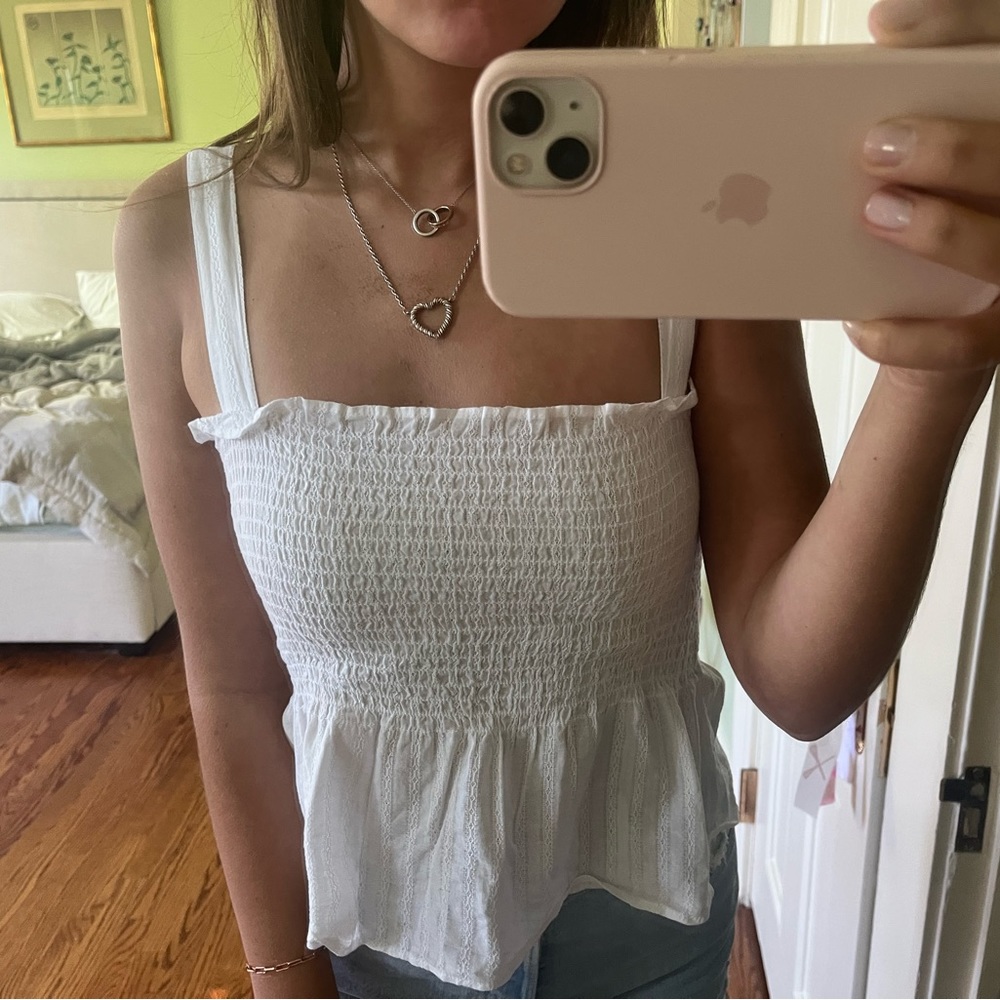 American Eagle Smocked Cami